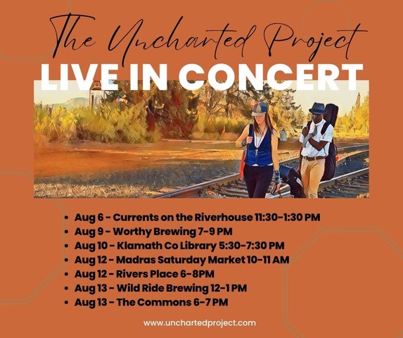the uncharted project, music, band, oregon tour, duo, music duo, cassia dawn, john fortune, jazzy soul, jazz duo, soul duo, R&B music, uncharted project, classic rock covers