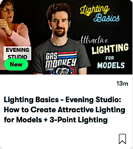 Lighting Basics - Evening Studio: How to Create Attractive Lighting for Models + 3-Point Lighting