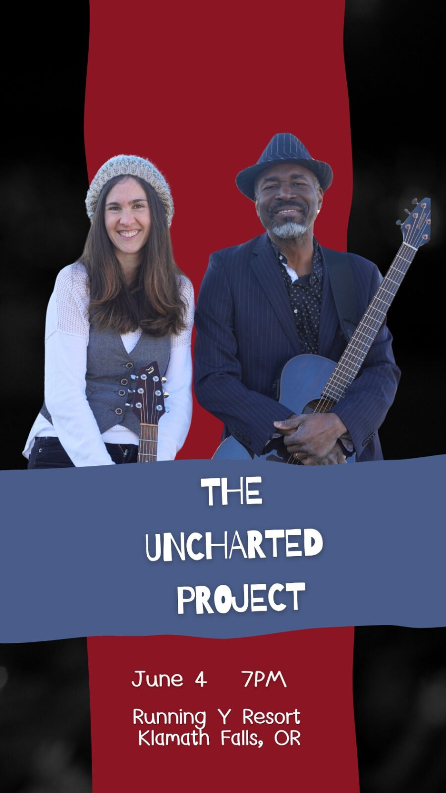 the uncharted project, uncharted project, band, music duo, 2026 tour schedule, 2026 tour, oregon tour, performance schedule, 2026 performances, cassia dawn, john fortune, jazzy soul, R&B, bluesy soul, live band, live musicians, booking events, gigs, original songs and cover songs